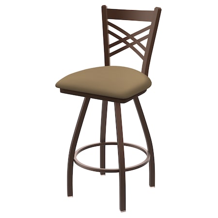 Holland Bar Stool Co 30" Swivel Bar Stool, Brnz Finish, Canter Sand Seat X820